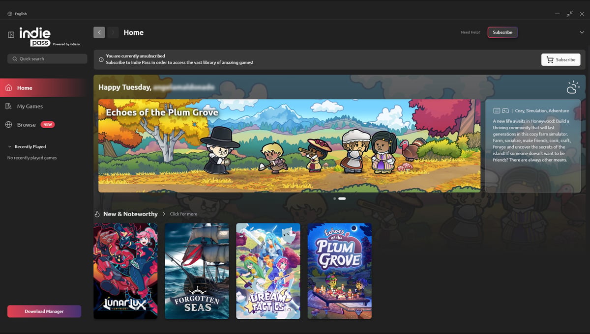 Indie Pass - 1 Month Subscription thumbnail 2