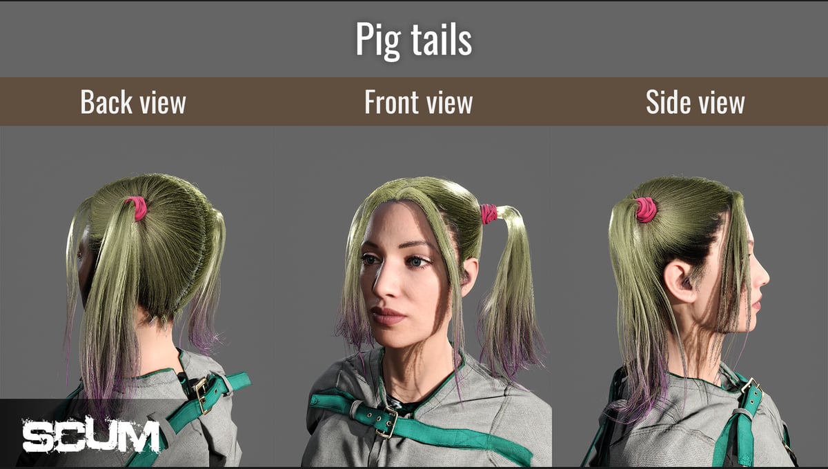 SCUM Female Hair Pack thumbnail 15