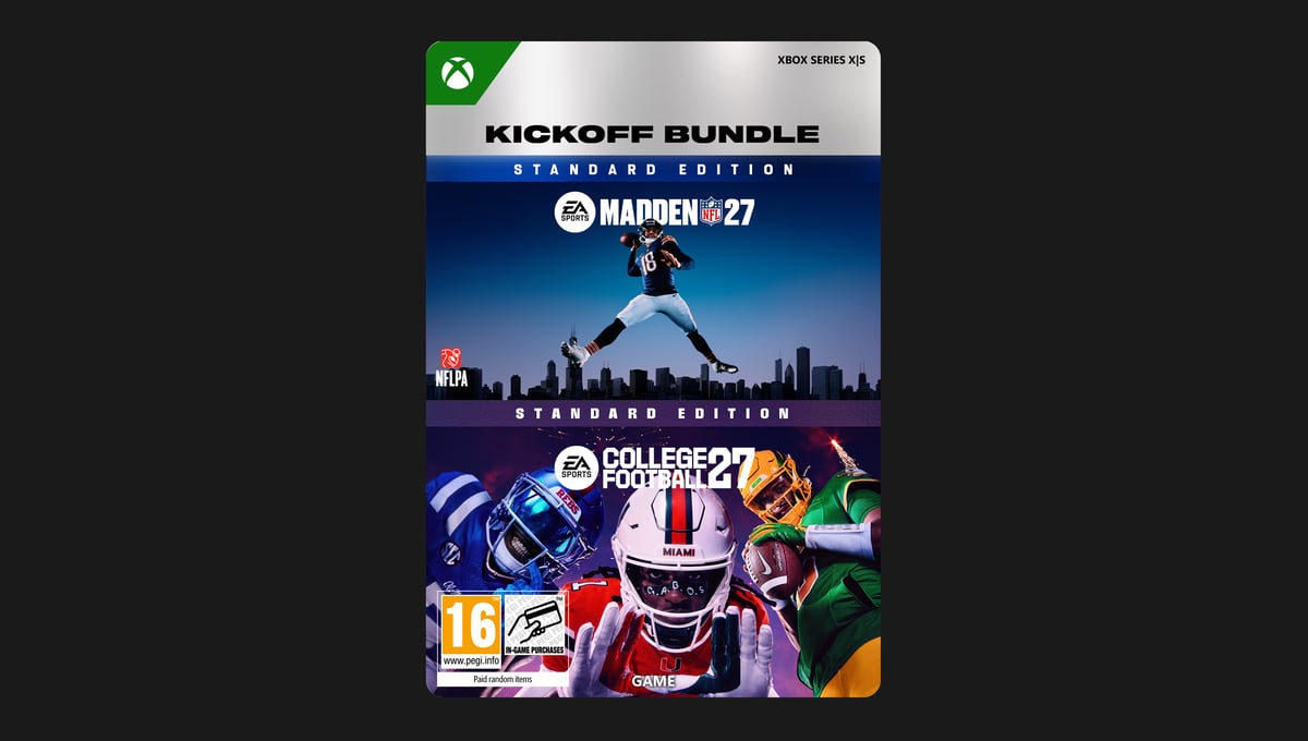 KICKOFF BUNDLE: EA SPORTS™ MADDEN NFL 27 AND EA SPORTS™ COLLEGE FOOTBALL 27