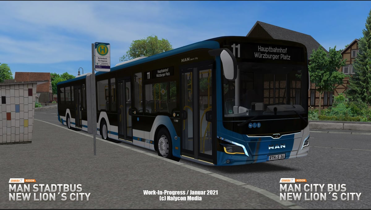 OMSI 2 Add-on MAN Stadtbus New Lion's City thumbnail 3