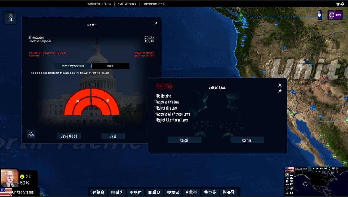 God'n Spy Add-on for Geo-Political Simulator 2026 Edition