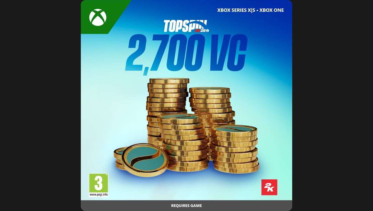 TopSpin 2K25 2,700 Virtual Currency Pack