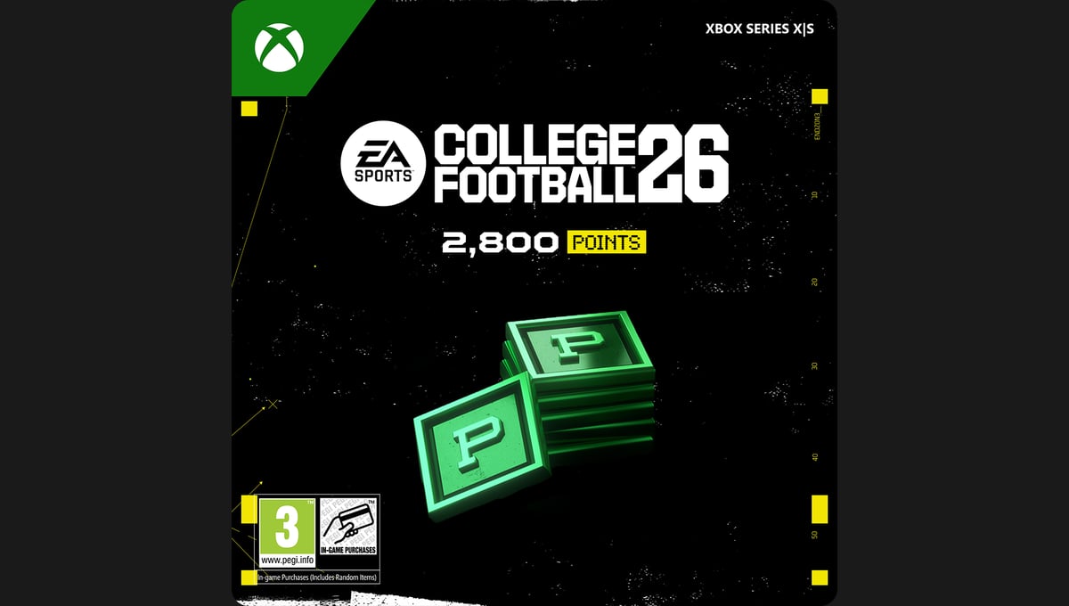 EA SPORTS™ COLLEGE FOOTBALL 26 2,800 POINTS PACK