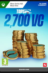 TopSpin 2K25 2,700 Virtual Currency Pack